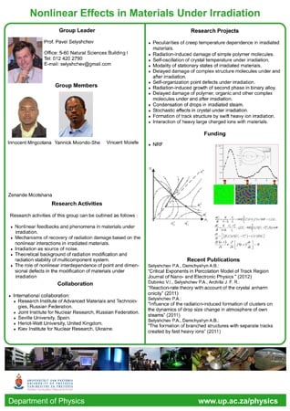 Complex systems research group poster