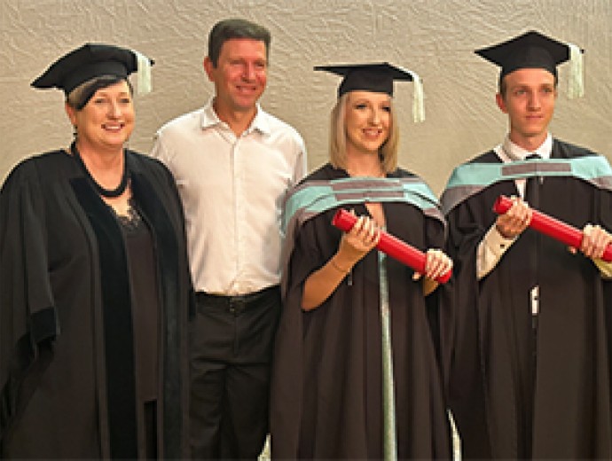#UPGraduation2023: UP information science lecturer enjoys family affair on graduation stage as children follow in her footsteps