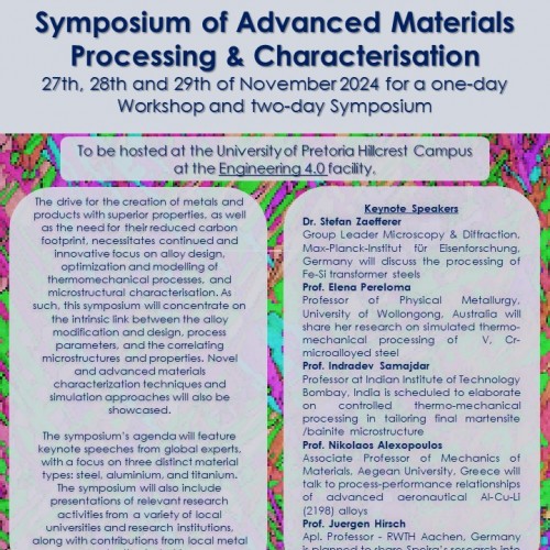 2024 Symposium on Advanced Materials Processing & Characterisation