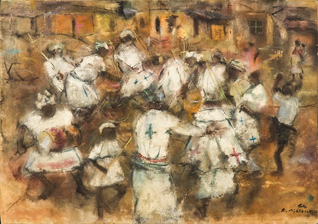 Zion Church Dancers by Ephraim Ngatane