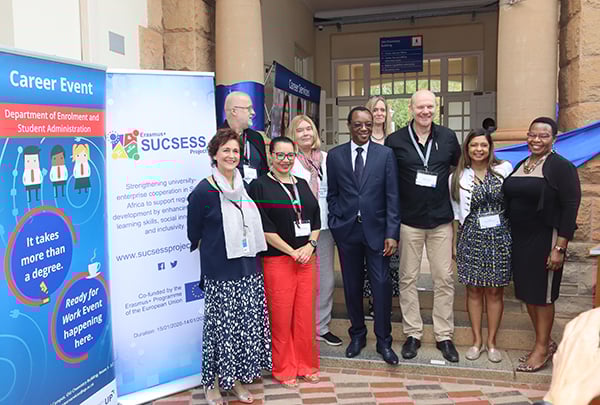 UP officials and partners at the launch of the University's its employability-focused Digital Capability Laboratory at the Hatfield Campus.