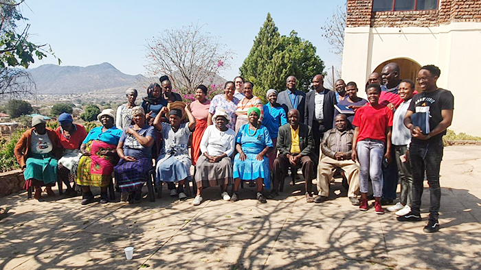 UP chemical engineering students with the residents of Tshikuwi village in Limpopo.