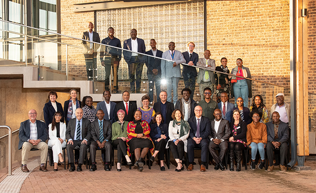 A group photo of delegates who attended the Australian-African Universities Network forum 