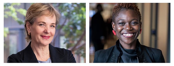 Dr Heide Hackmann, Director at UP’s Future Africa Institute, and Dr Tolullah Oni, Extraordinary Professor and Chair at Innovation Africa@UP.