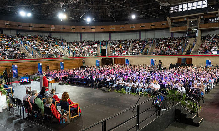 Thousands of new UP first-years, parents and guardians gather at the Rembrandt Hall at UP's Hillcrest Campus for Welcome Day 2024.
