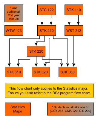 flowchart for majoring in statistics