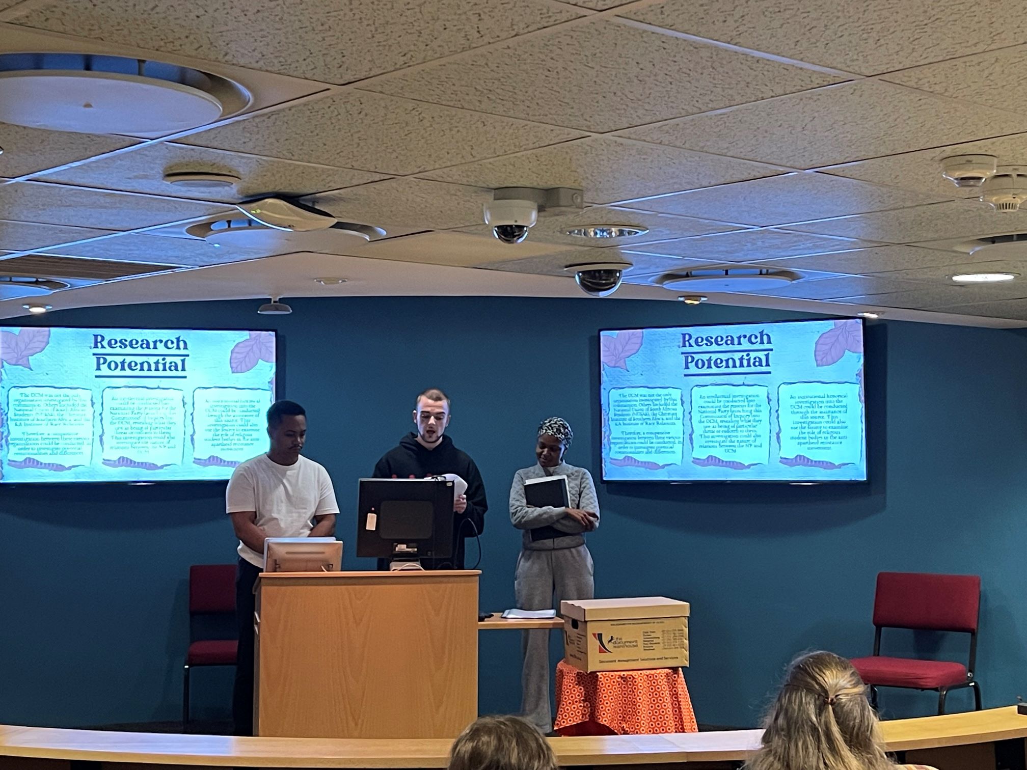Group C: Tyrone Solomons, Aiden Schutte and Khangwelo Hadzhi