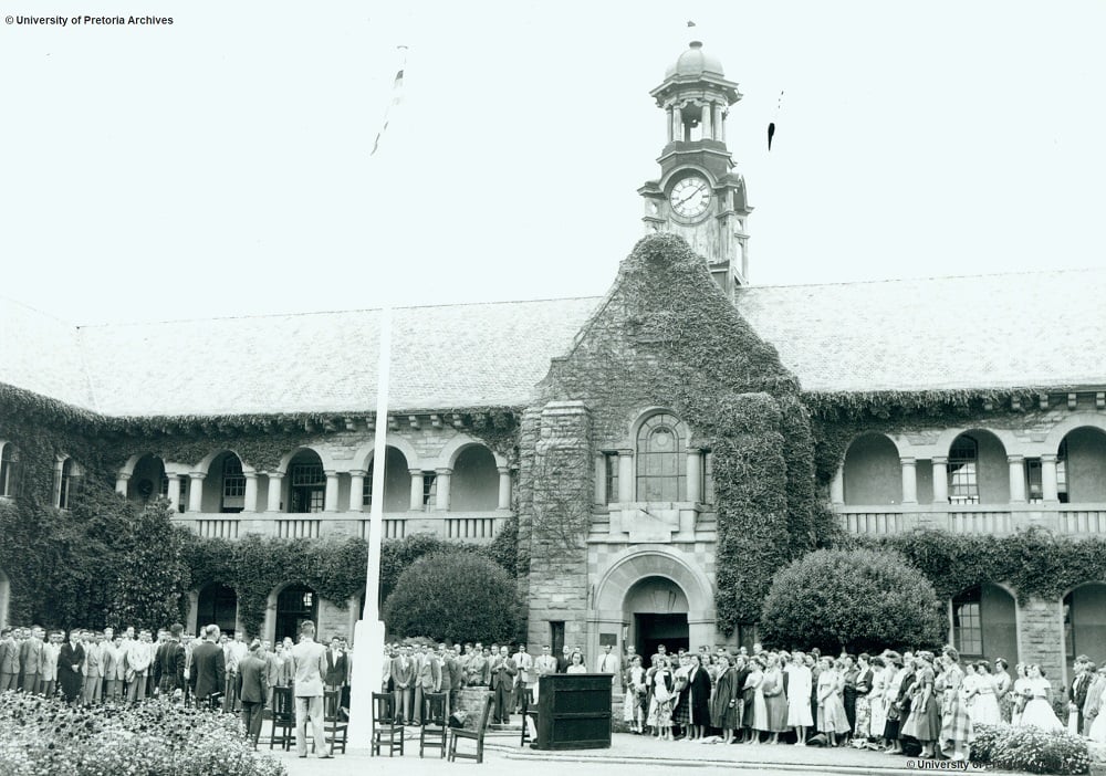 Hoisting of flag 1974