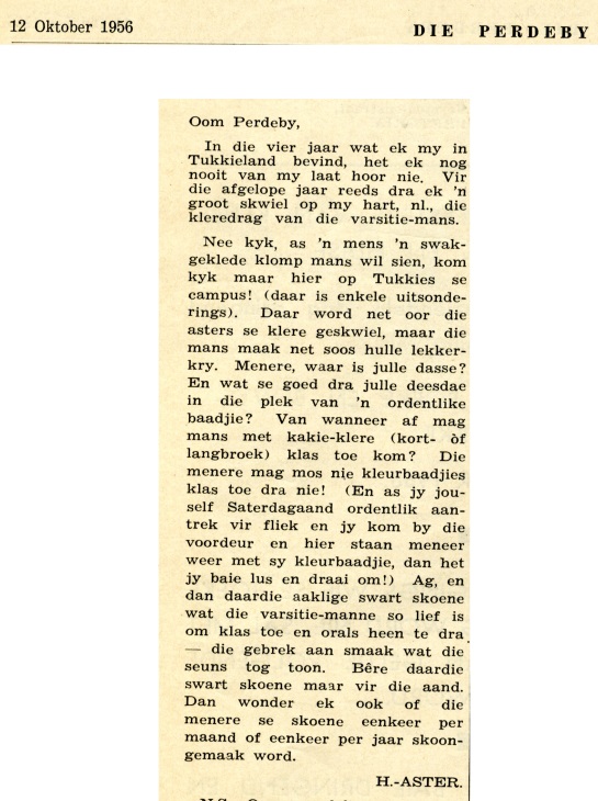 Die Perdeby, 12 October 1956