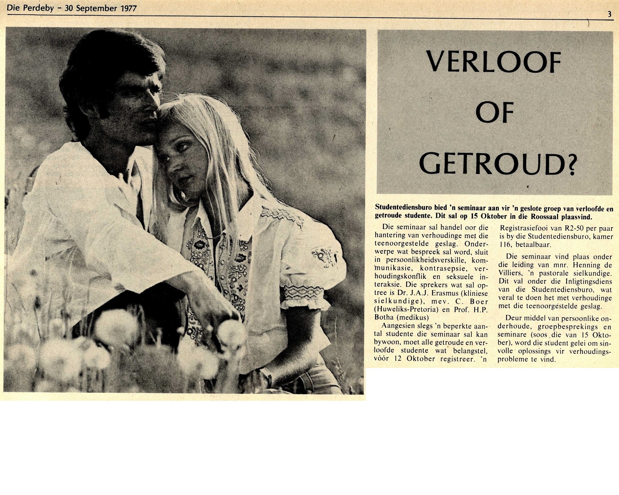 Perdeby 30 September 1977