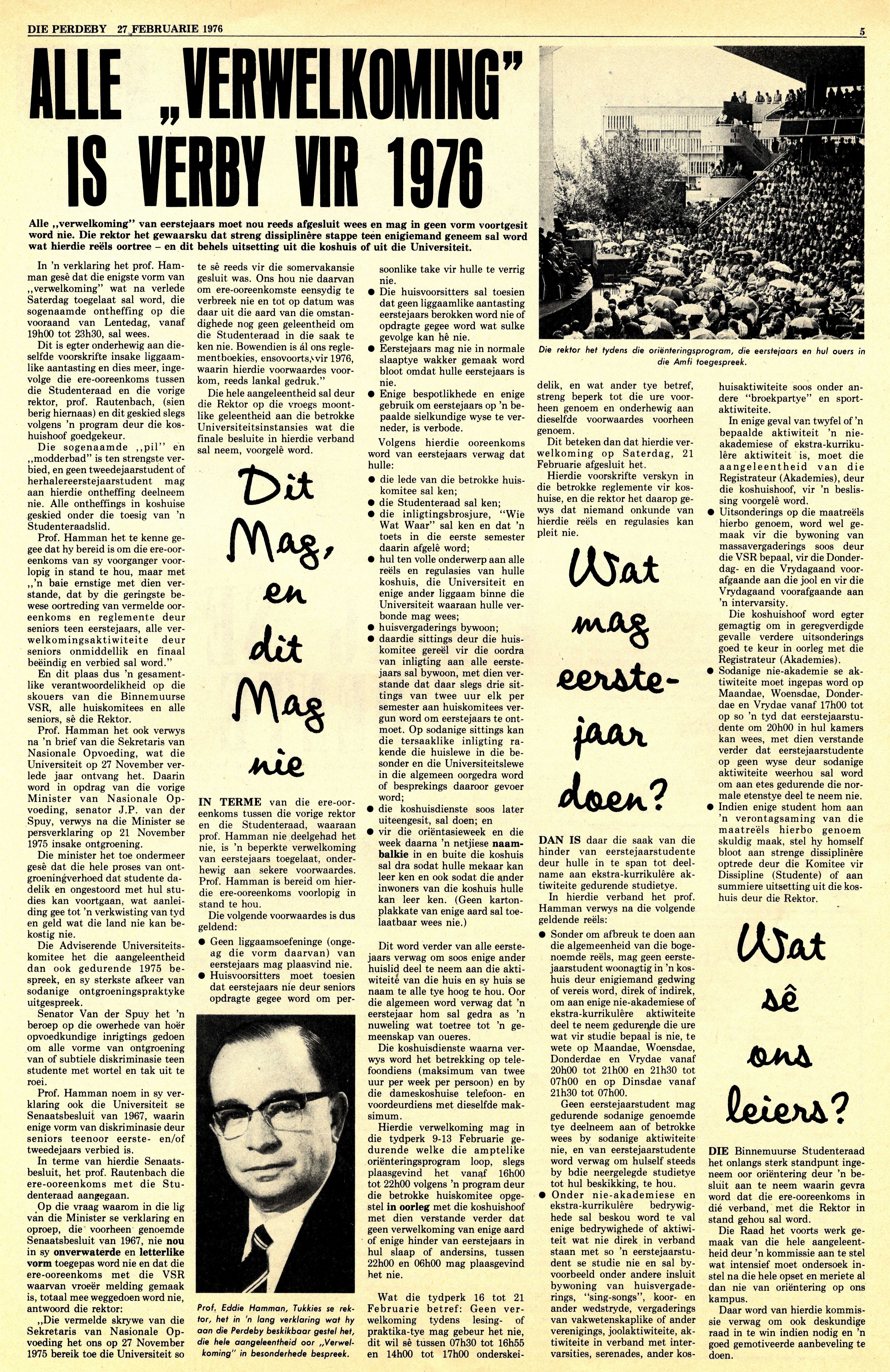 Die Perdeby 27 Februarie 1976