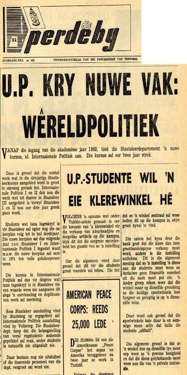Die Perdeby 27 September 1968