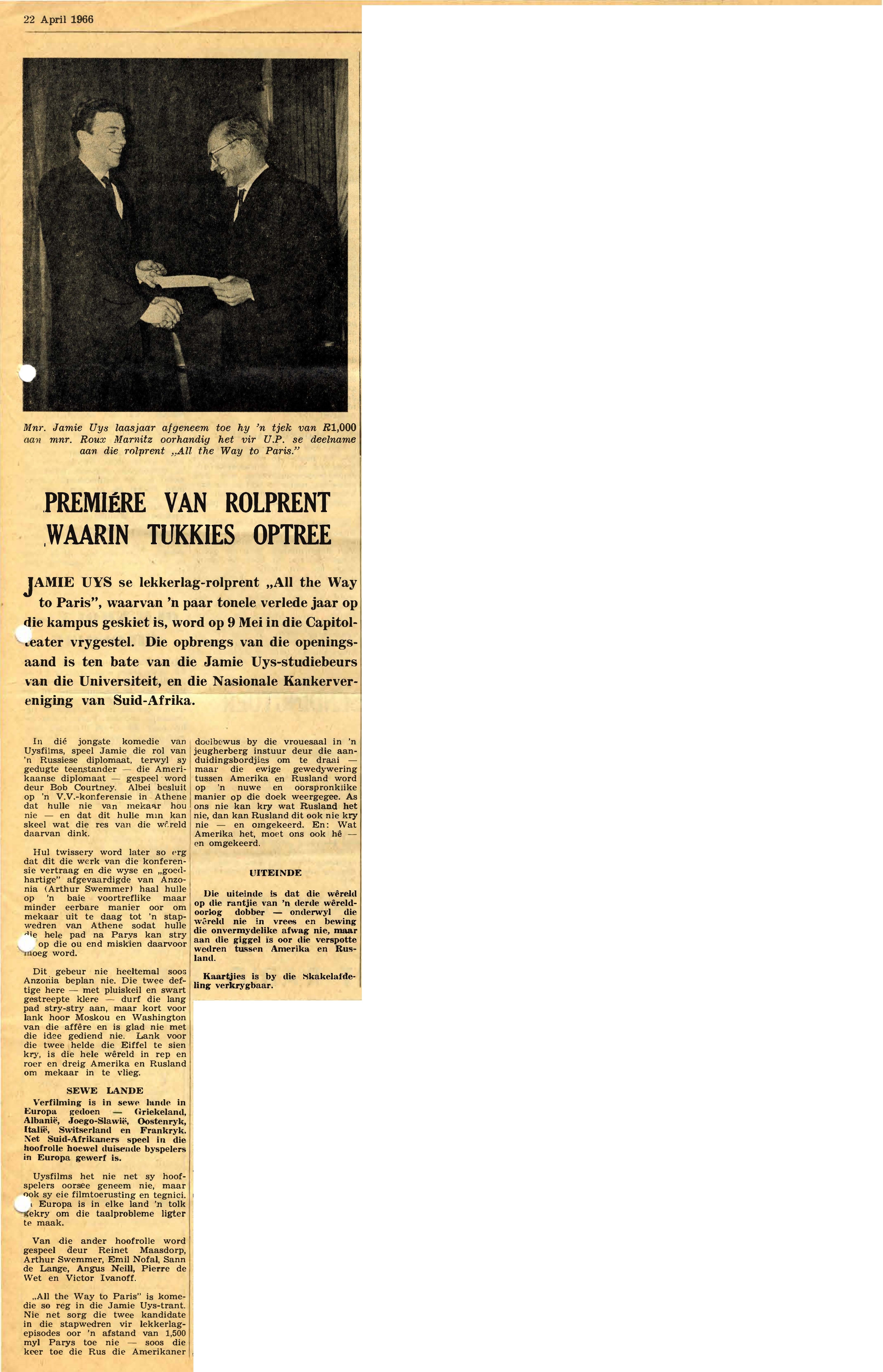 Perdeby 22 April 1966