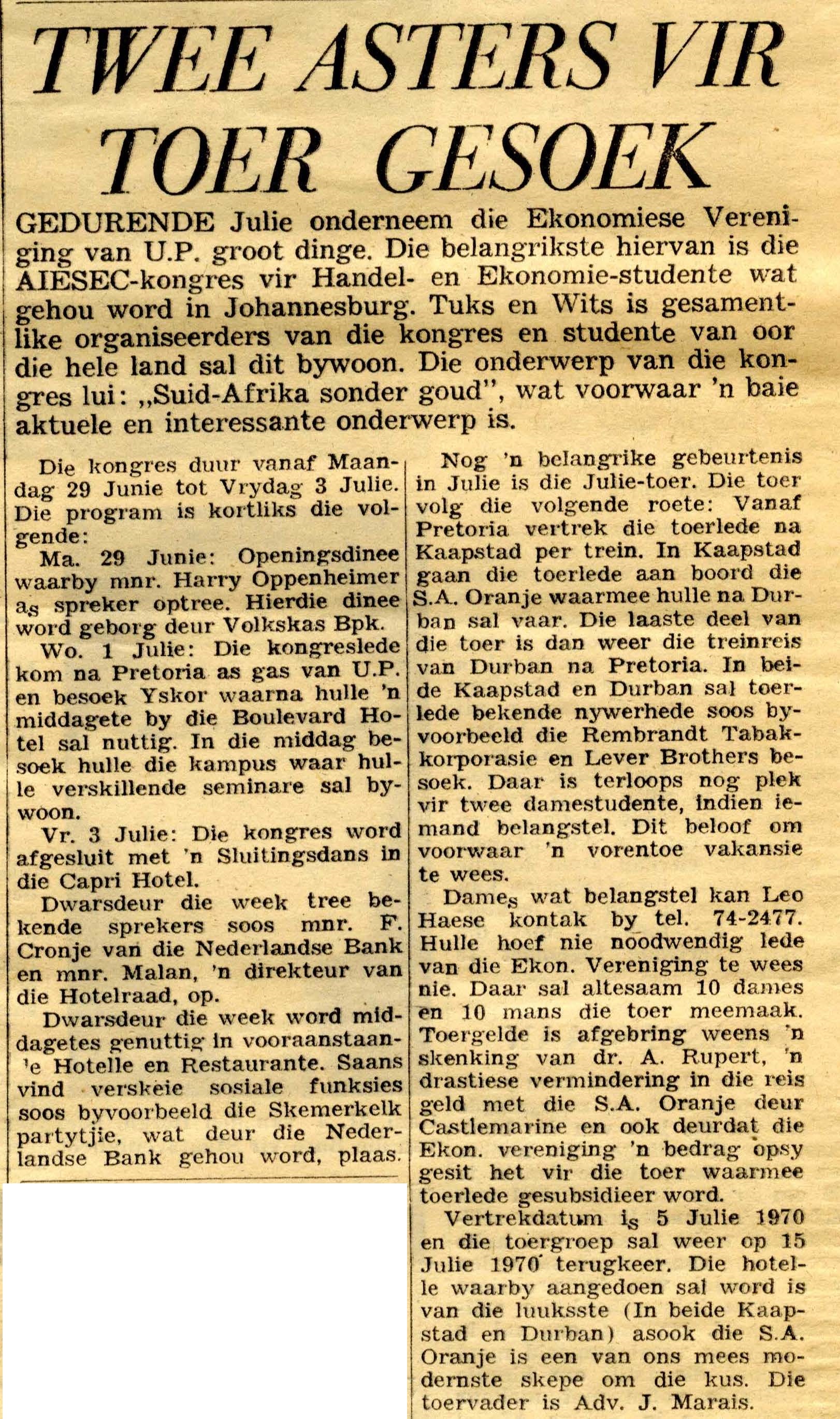 Perdeby, 29 May 1970