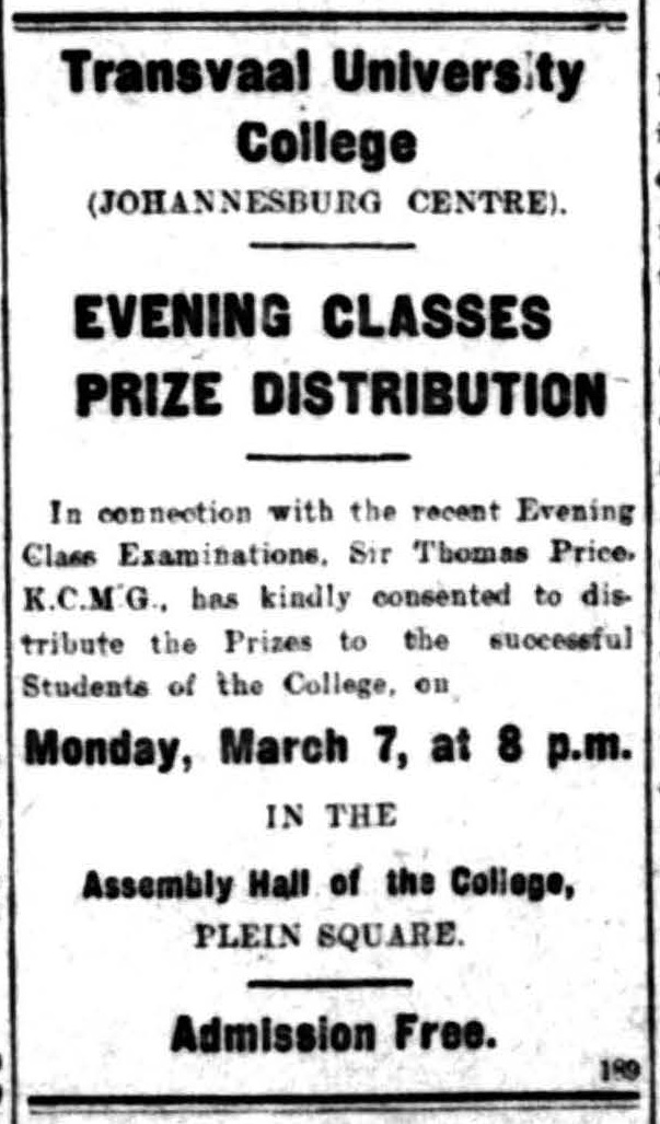 Rand Daily Mail, 04 March 1909