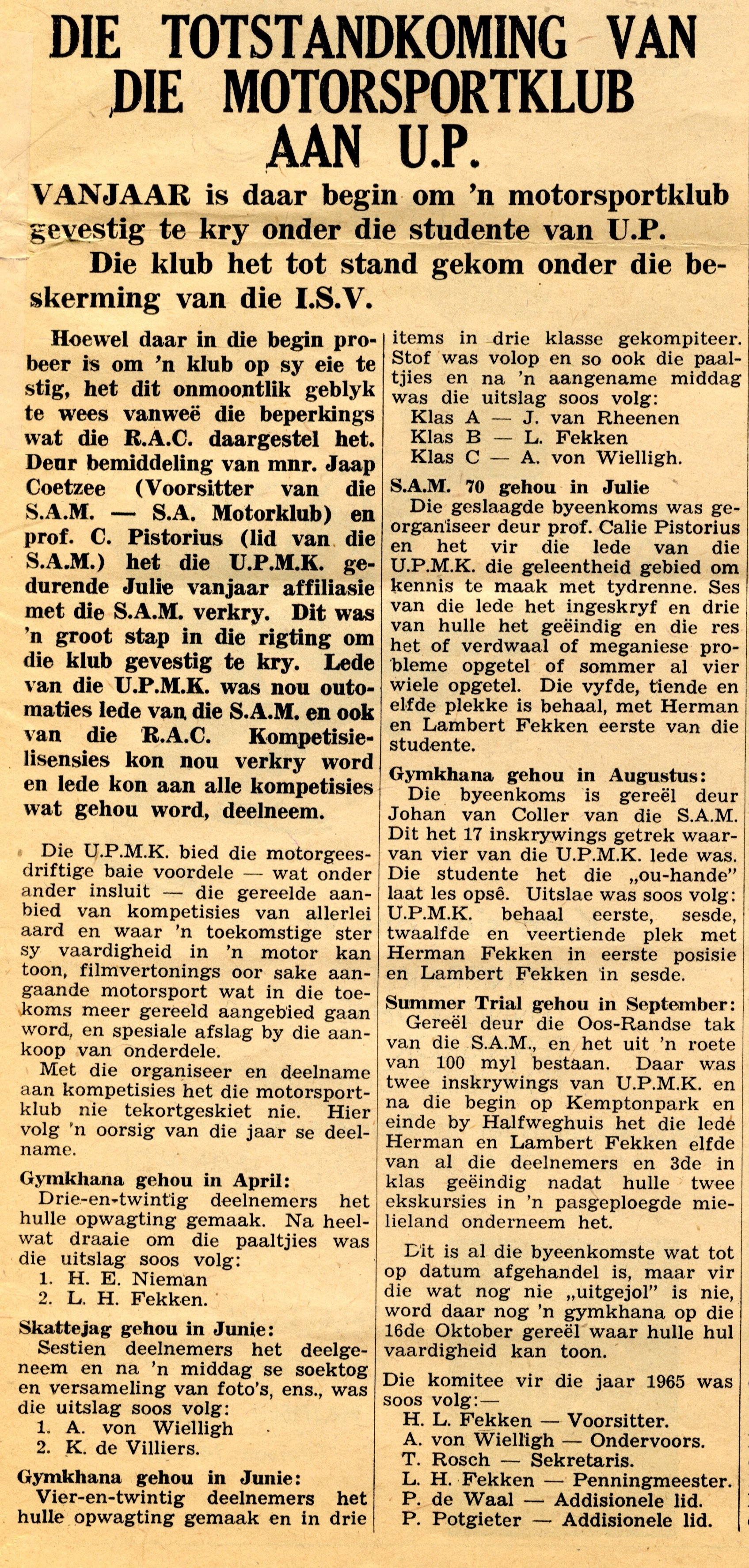 Perdeby, 08 October 1965