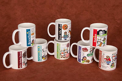 Set of 8 mugs