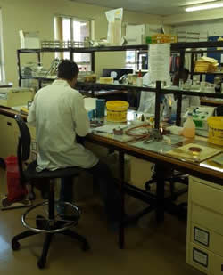 Bacteriology lab