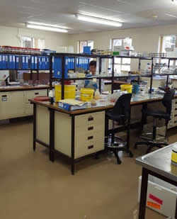 Bacteriology laboratory