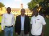 From left to right: Prof Sango and Prof Lubuma with Prof Kangni when visiting UP in April 2011