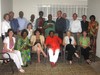 Bosses Day 2011: Prof Lubuma and Prof Pretorius with support staff members and their partners