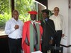 From left to right: Prof Jean Lubuma, Dr Pius Chin, Mr Dennis Agbebaku and Prof Roumen Anguelov