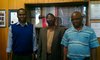 28 October 2011: Prof Lubuma visited in his office by Mr Nkomba (middle), his former lecturer