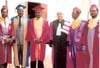 Prof Lubuma serving in a PhD examiners' committee at the National University of Benin