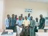 Prof Lubuma with Prof Chidume, Dr Bashir etc at the African University of Science and Technonolgy
