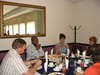 Prof Lubuma and Prof Penning with support staff on Secretaries Day 2007