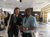 Prof Lubuma with Prof C Villani, 2010 Fields Medallist at ICM 2010