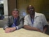 Prof Lubuma with Prof G Fairweather at ICM 2010