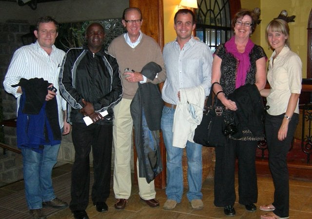 Tele-Audiology Team (LEFT TO RIGHT: Dr Dirk Koekemoer, Mr Joseph Ayieko, Prof Claude Laurent, Ms Lisbeth Olsson, Ms Talita van der Spuy)Prof De Wet Swanepoel