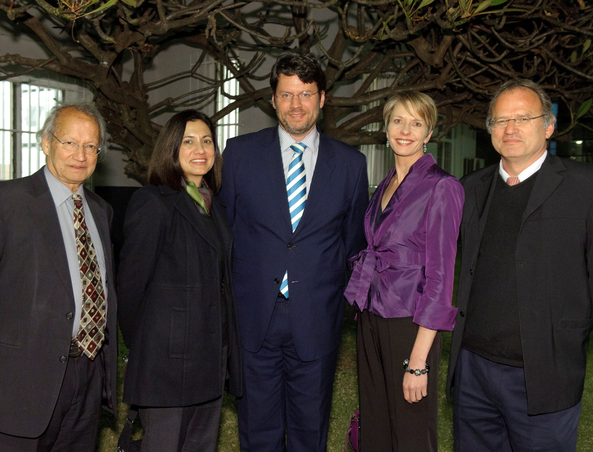 Fltr: Prof Yash Ghai; Prof Cheryl de la Rey; Deputy Minister Andries Nel, Prof Erika de Wet and Prof Christof Heyns