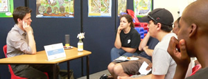 Gareth Jones and students