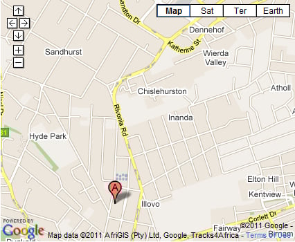 Map to Gordon Institute of Business Science