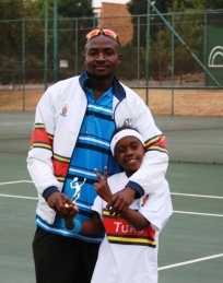 Andile with coach Leo