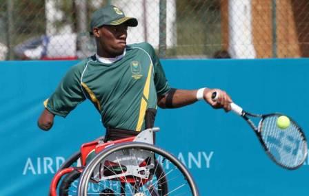 No.1 ranked player in the quad’s division in South Africa, Lucas Sithole.