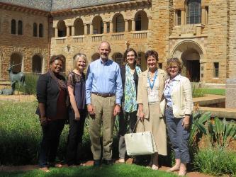 From left to right: Phetsile Fani, Dr Anneli Douglas, Prof Geoffrey Crouch, Elizabeth Kruger, Prof Berendien Lubbe, Dr Felicite Fairer Wessels.
