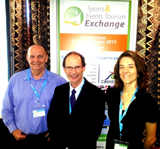 Left to right: Prof Ernie Heath, Prof Tom Hinch of the University of Alberta, Canada and Mrs Elizabeth Kruger.