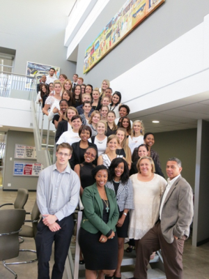 Marketing Honours class of 2013 at the GMA offices, together with some members of the judging panel.