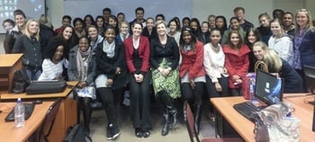 2013 Honours Marketing class with Rone Groenewald and Johanita Malan (middle front) from TouchStone Recruitment.