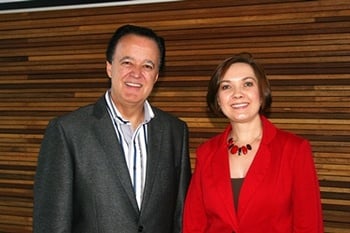 Founders of SAcsi from left to right, Prof Adre Schreuder (Extra-ordinary professor: Department of Marketing Management, and also chair of the SAcsi) and Prof Yolanda Jordaan (Head: Department of Marketing Management)