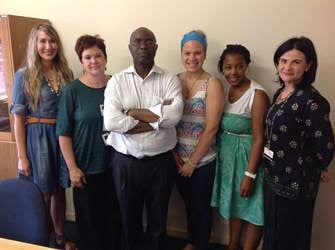 From left to right: Ms Yolandi Lindford, Ms Nicolize Mulder (guest lecturer), Mr Michael Humbani, Ms Lize Maartens, Ms Nontu Mashaba, Dr Tania Maree (lecturer).
