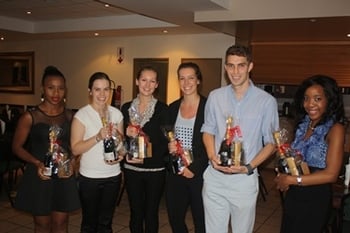 The results of the votes resulted in the below six winners, as voted by their peers. From the left: Fezeka Ntuli (The most funny or uplifting individual); Kylie Coleman (The most action-orientated individual), Fern Shaw (The most analytical individual), Kristy Cunningham (The best design contributor), Tim McGeer (The most creative and out of the box thinker) and Khutso Lebelo (The best presenter overall)