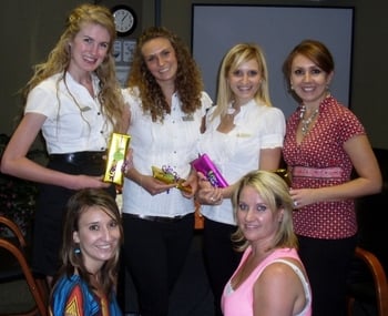 Ms Barbara Heinze and audiology students